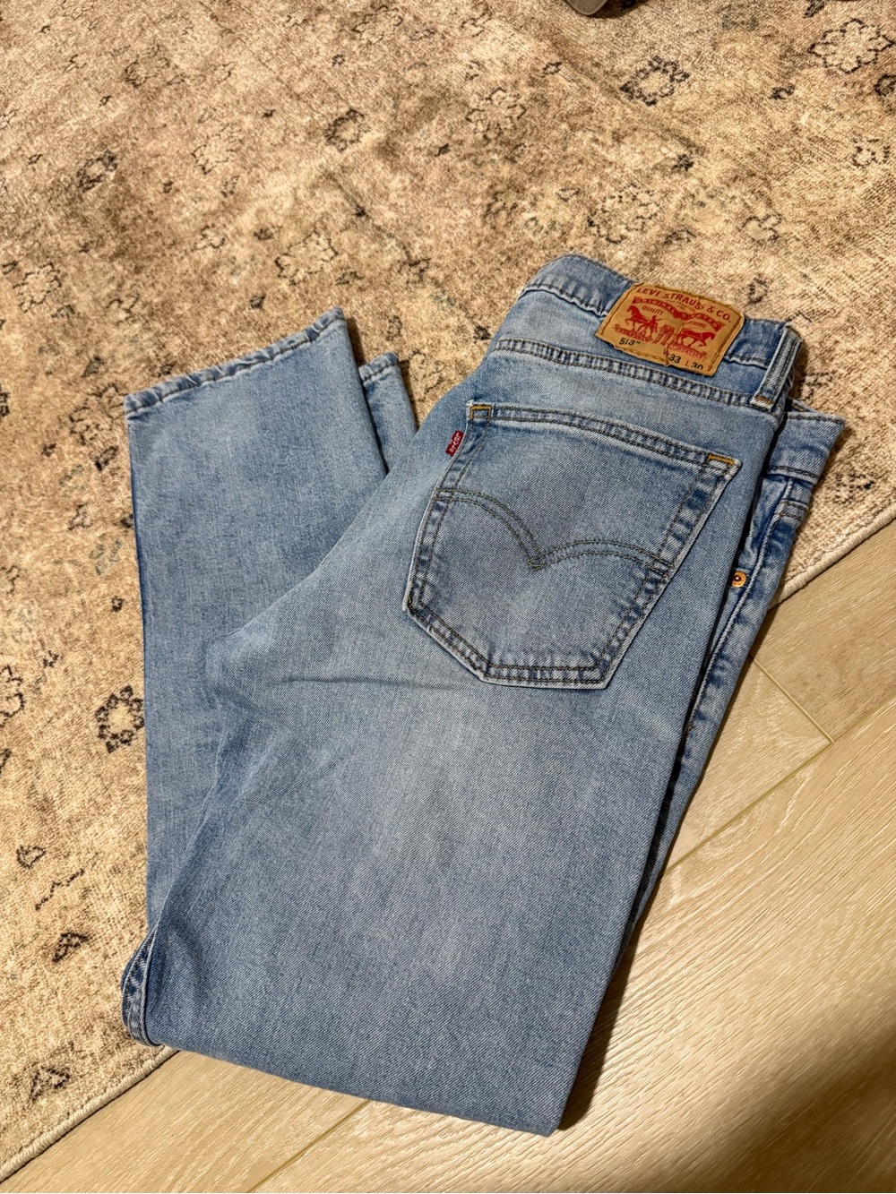 Levi's Men's Light Blue Classic Straight Jeans 513